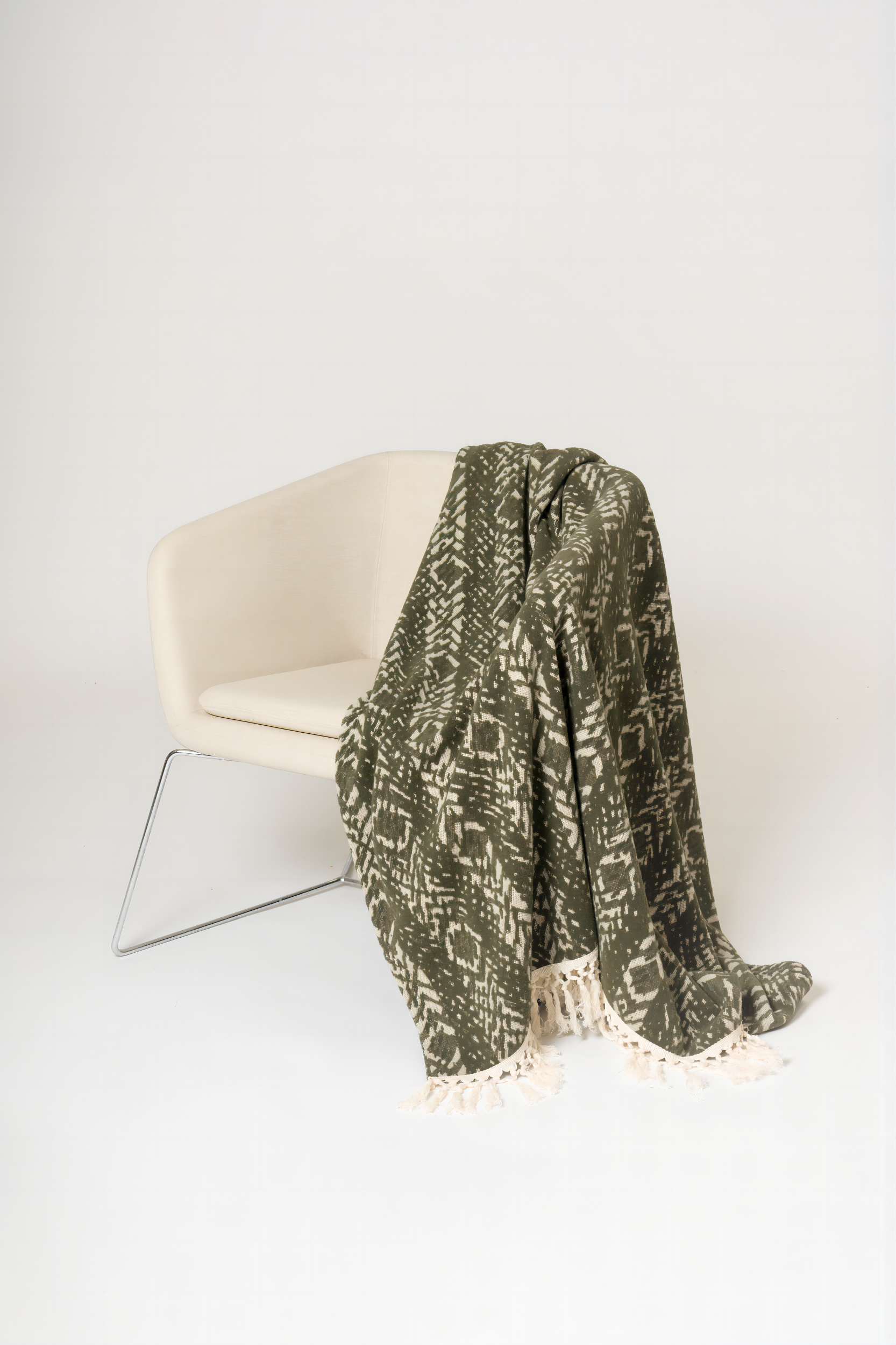 Acushla Merino Wool Blanket - Green Wheat